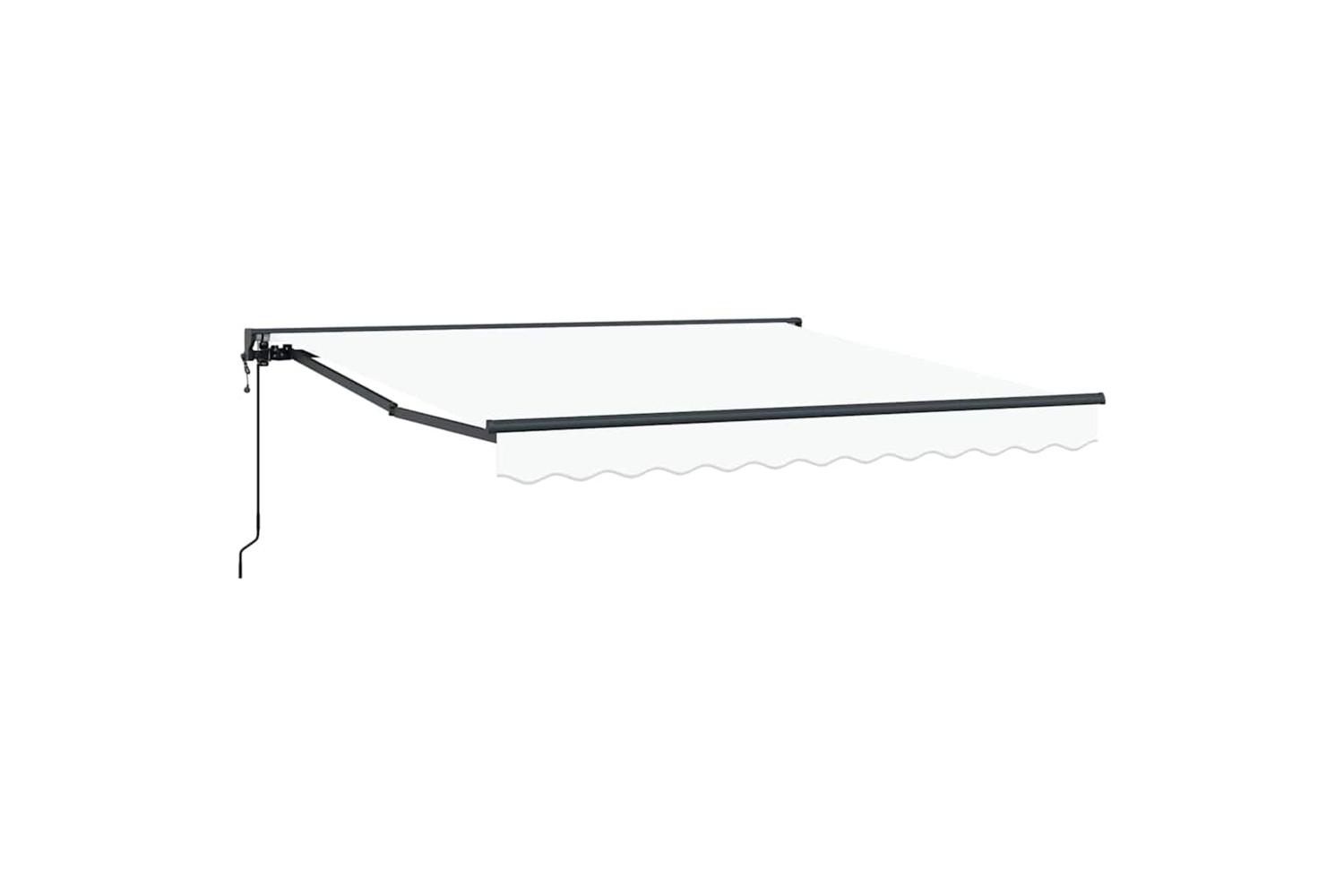 Vidaxl Retractable Awning White 350x250 Cm Fabric