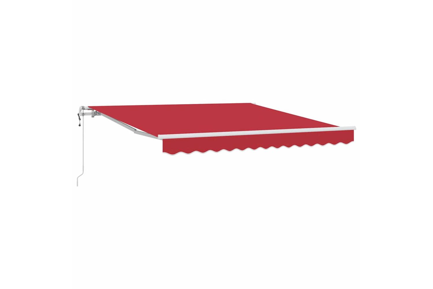 Vidaxl Retractable Awning 350 X 250 Cm Red