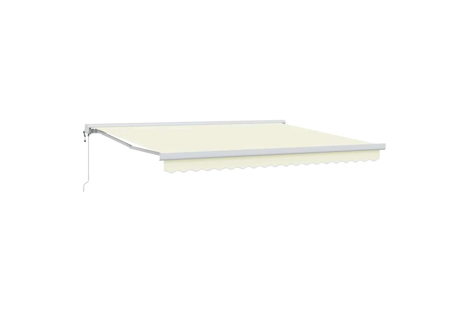 Vidaxl Retractable Awning Cream 400 X 300 Cm Fabric And Metal