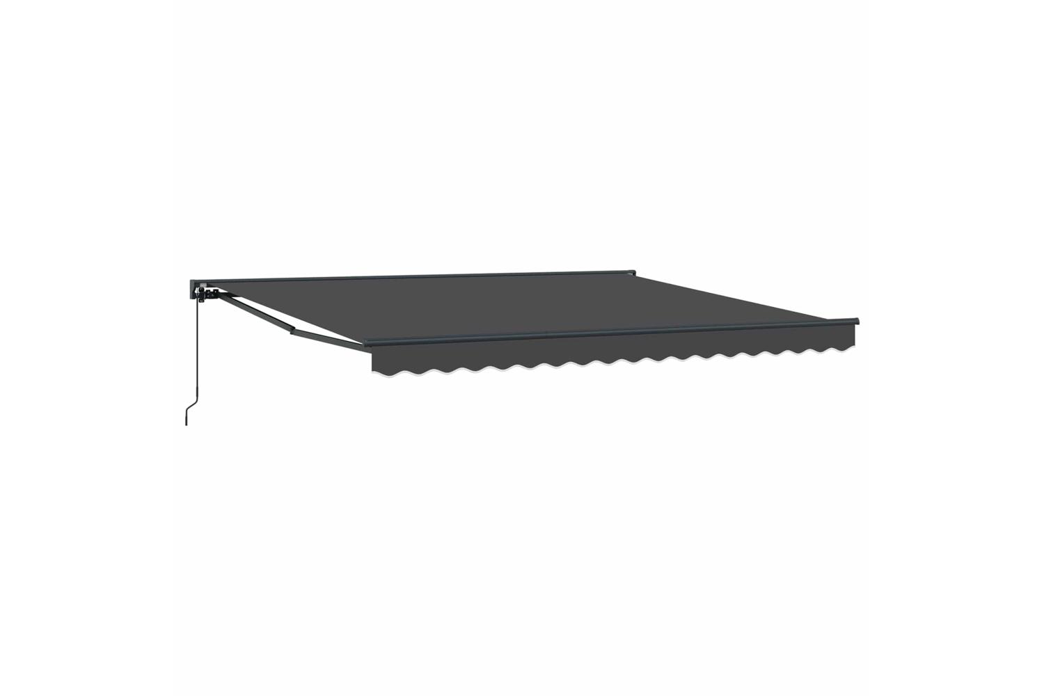 Vidaxl Retractable Awning Manual Anthracite 400x300 Cm Fabric