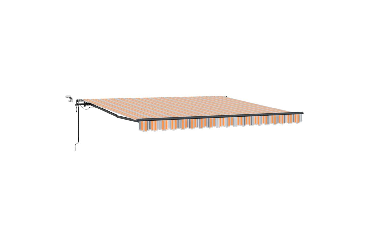 Vidaxl Retractable Awning With Multicolour 400 X 300 Cm Fabric