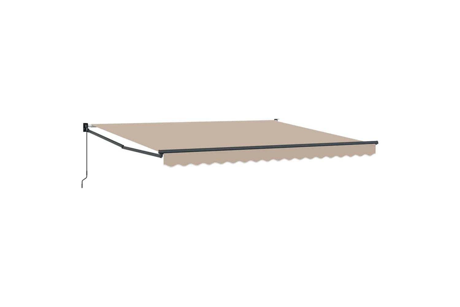 Vidaxl Retractable Awning Beige 400 X 300 Cm Polyester