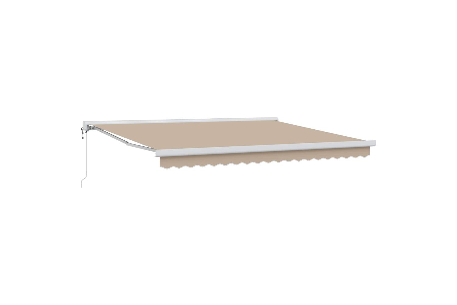 Vidaxl Retractable Awning Beige 400 X 300 Cm Fabric And Metal