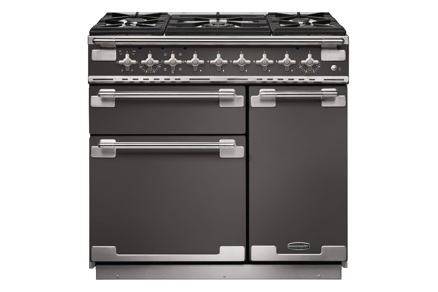 Rangemaster Elise 90cm Dual Fuel Range Cooker | ELS90DFFSL | Slate