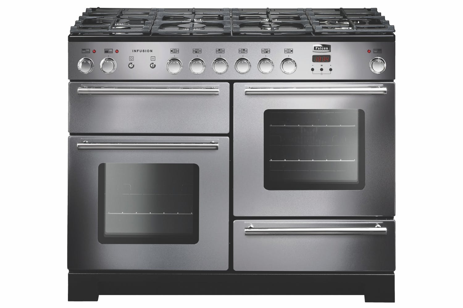 rangemaster infusion inf110dffss 110cm dual fuel stainless steel range cooker