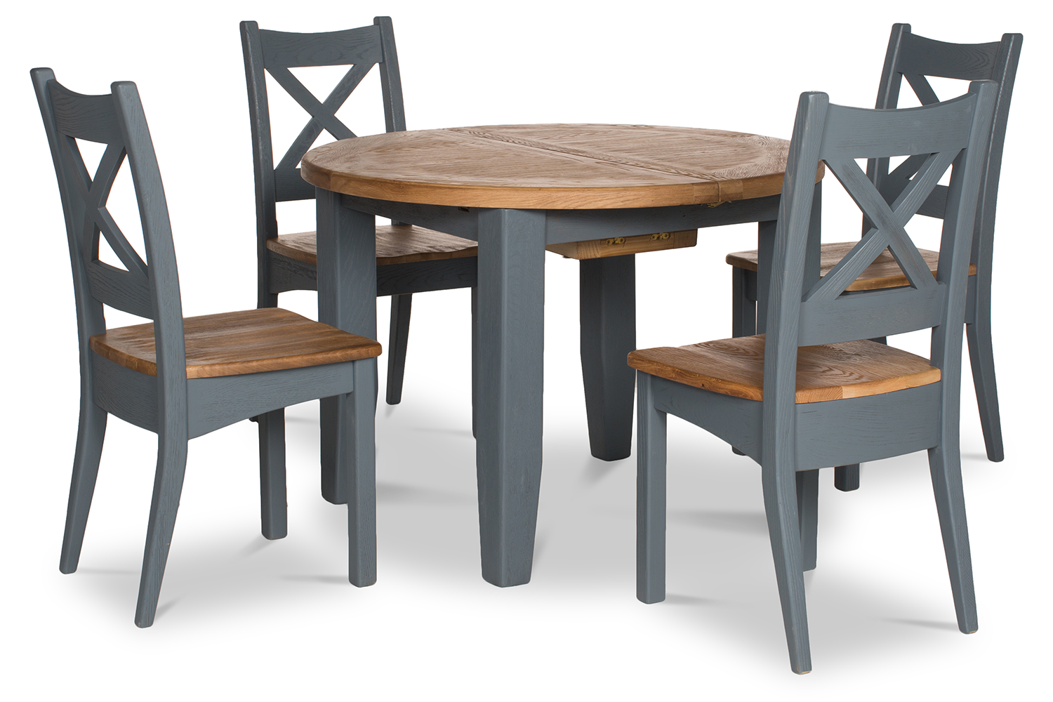 Grey Round Dining Table And Chairs The Gray Barn Abernathy Modern