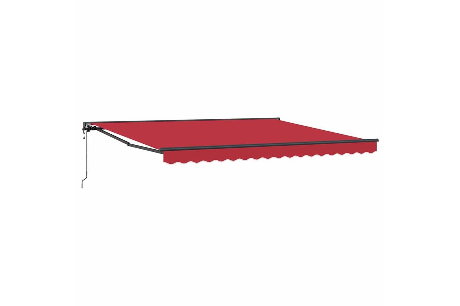 Vidaxl Retractable Awning Red 400x300 Cm Fabric