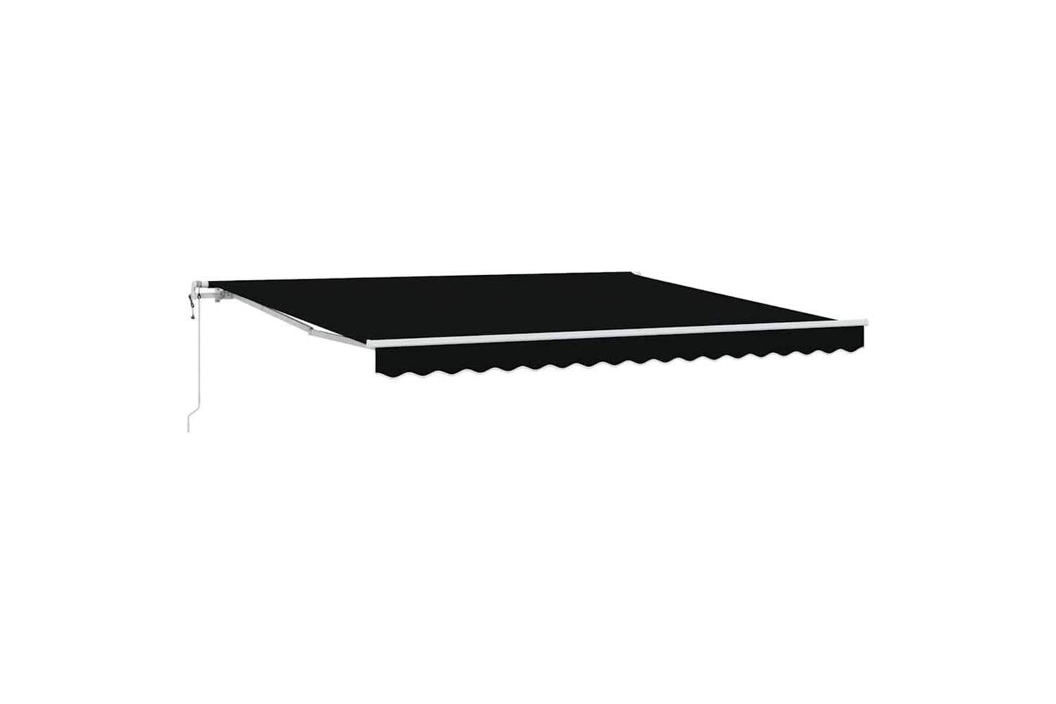 Vidaxl Retractable Awning 400 X 350 Cm Black