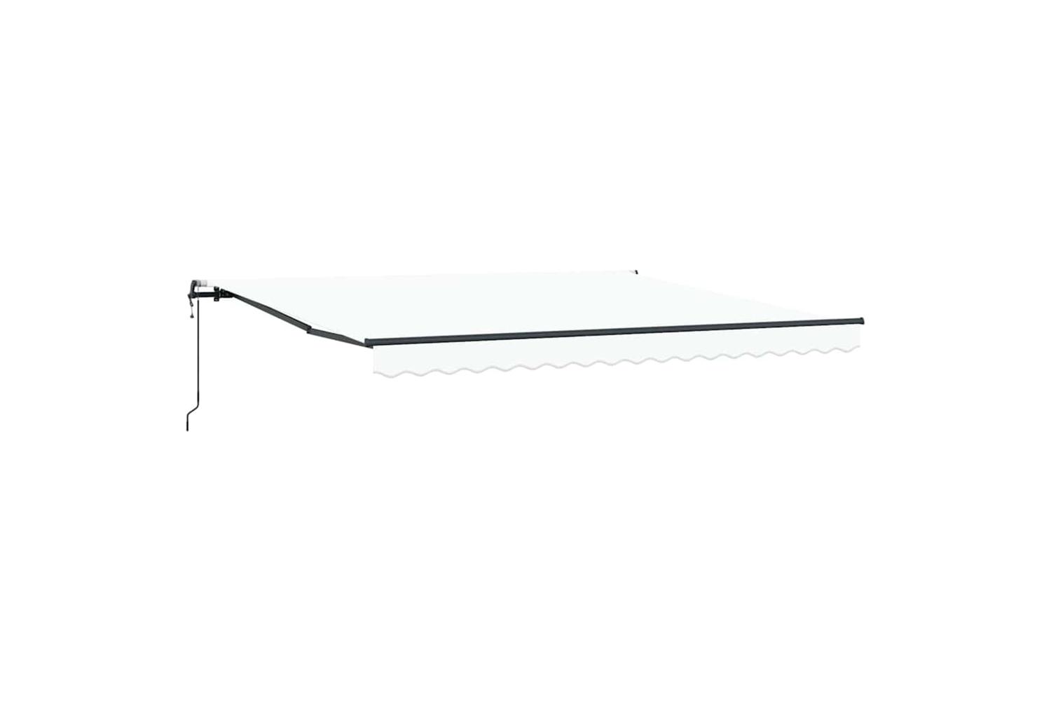 Vidaxl Retractable Awning White 400 X 350 Cm Fabric