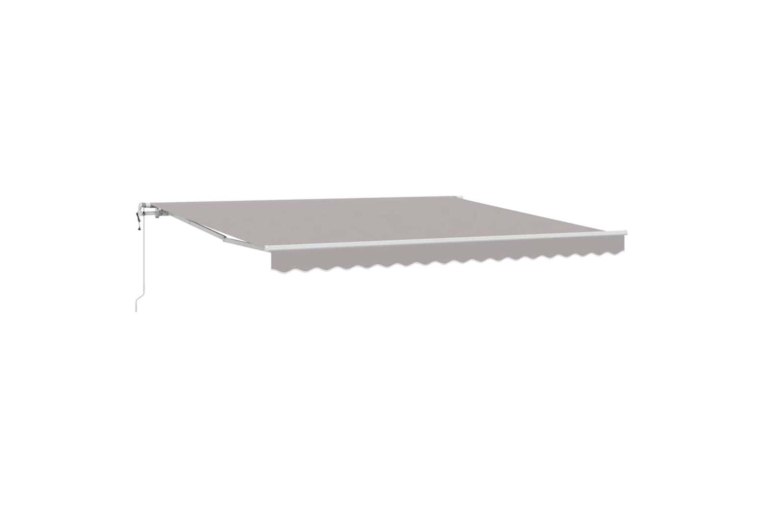 Vidaxl Retractable Awning 400 X 350 Cm Light Grey