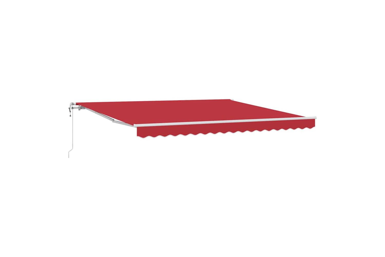 Vidaxl Retractable Awning 400 X 350 Cm Red