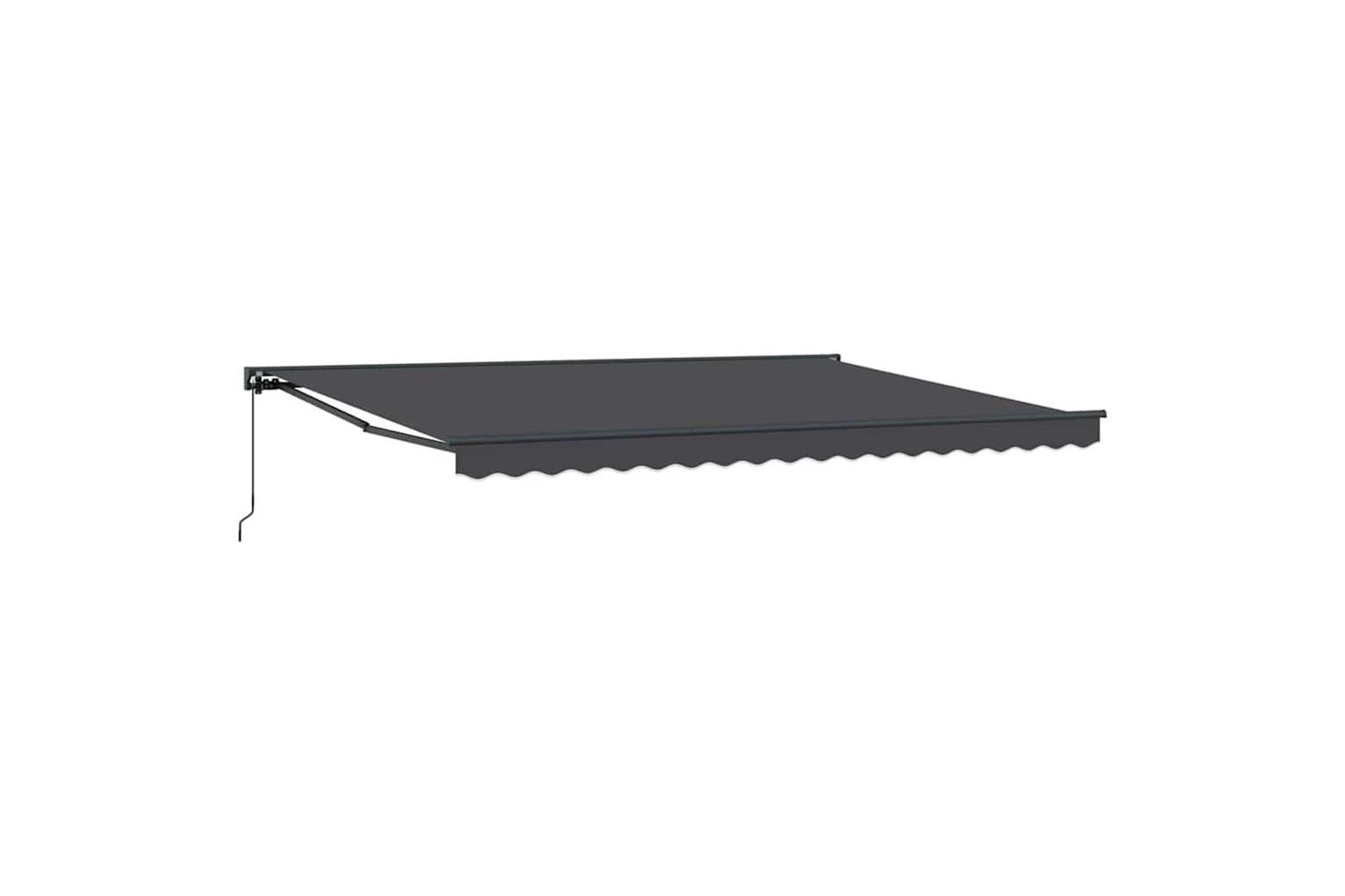 Vidaxl Retractable Awning Manual Anthracite 450x300 Cm Fabric