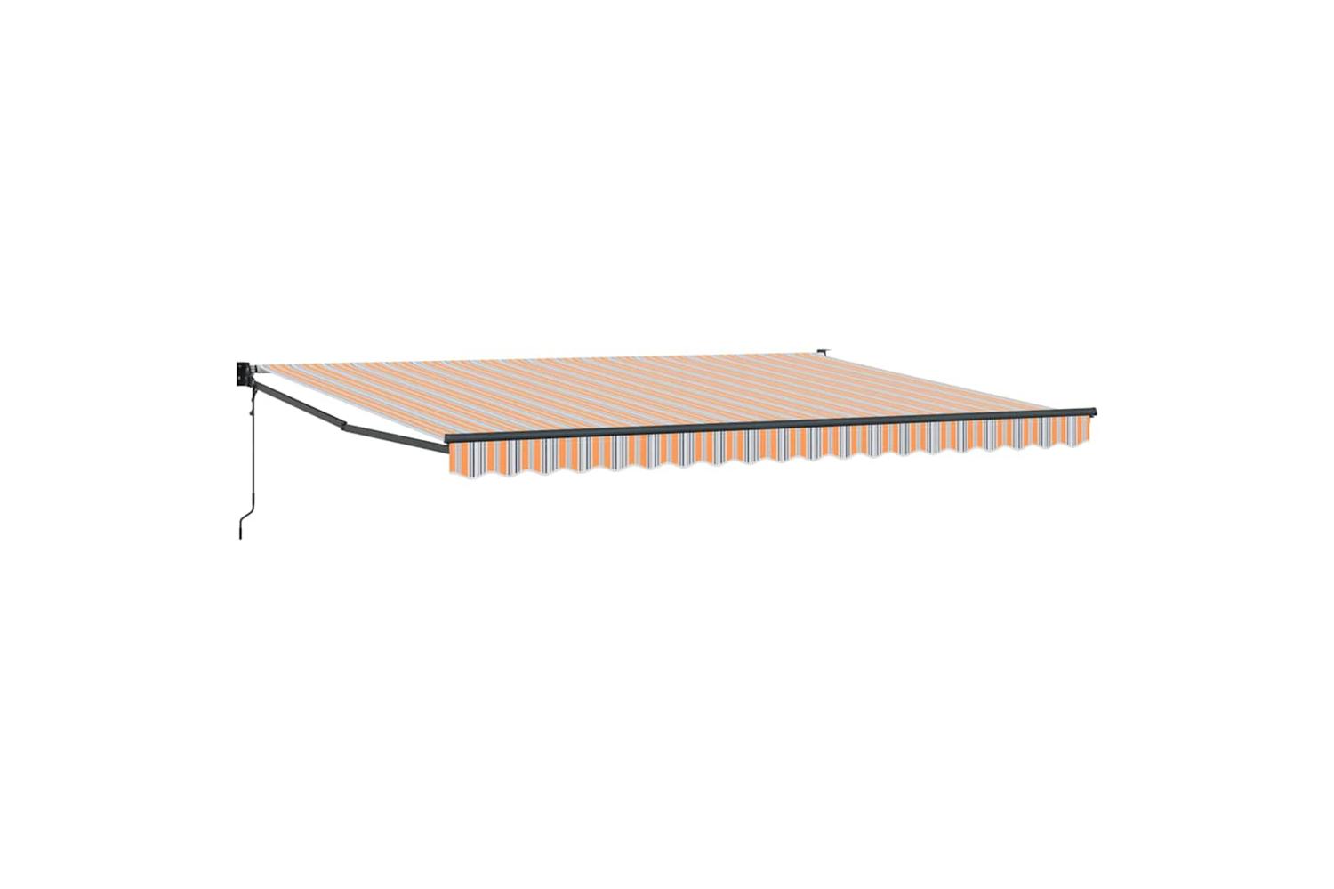 Vidaxl Retractable Awning Multicolour 450 X 300 Cm Polyester And Metal