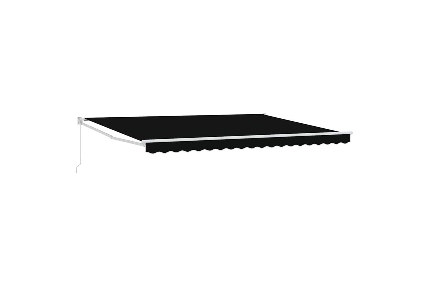 Vidaxl Retractable Awning Black 450 X 300 Cm Polyester And Metal