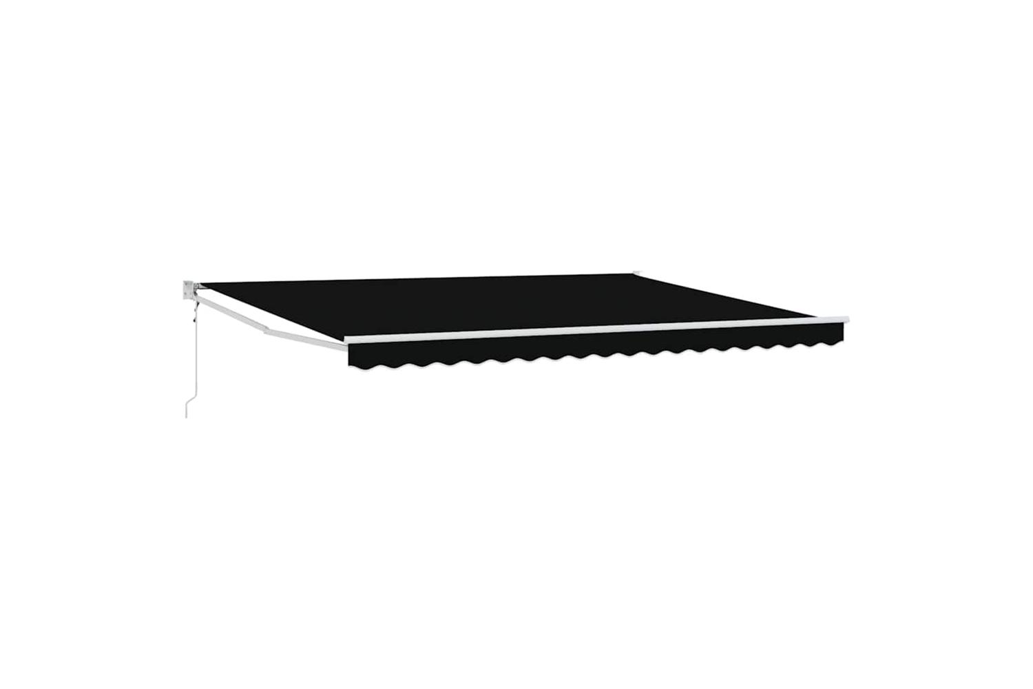 Vidaxl Retractable Awning Black 450 X 300 Cm Polyester And Metal