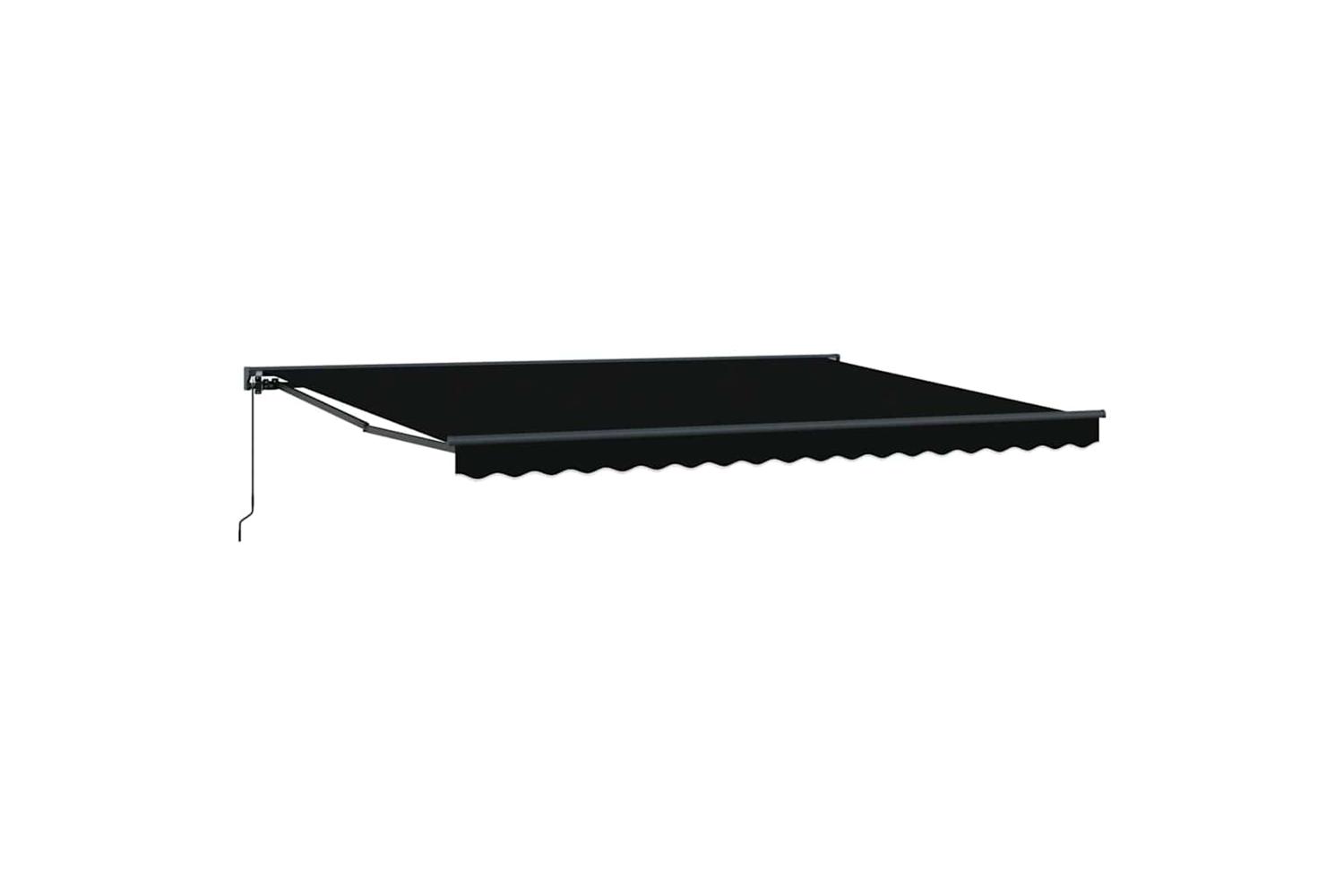 Vidaxl Retractable Awning Black 450x300 Cm Fabric