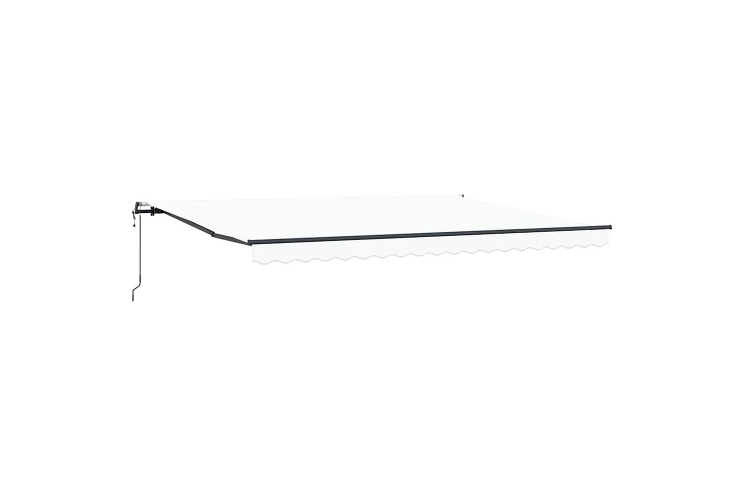 Vidaxl Retractable Awning White 450 X 300 Cm Fabric
