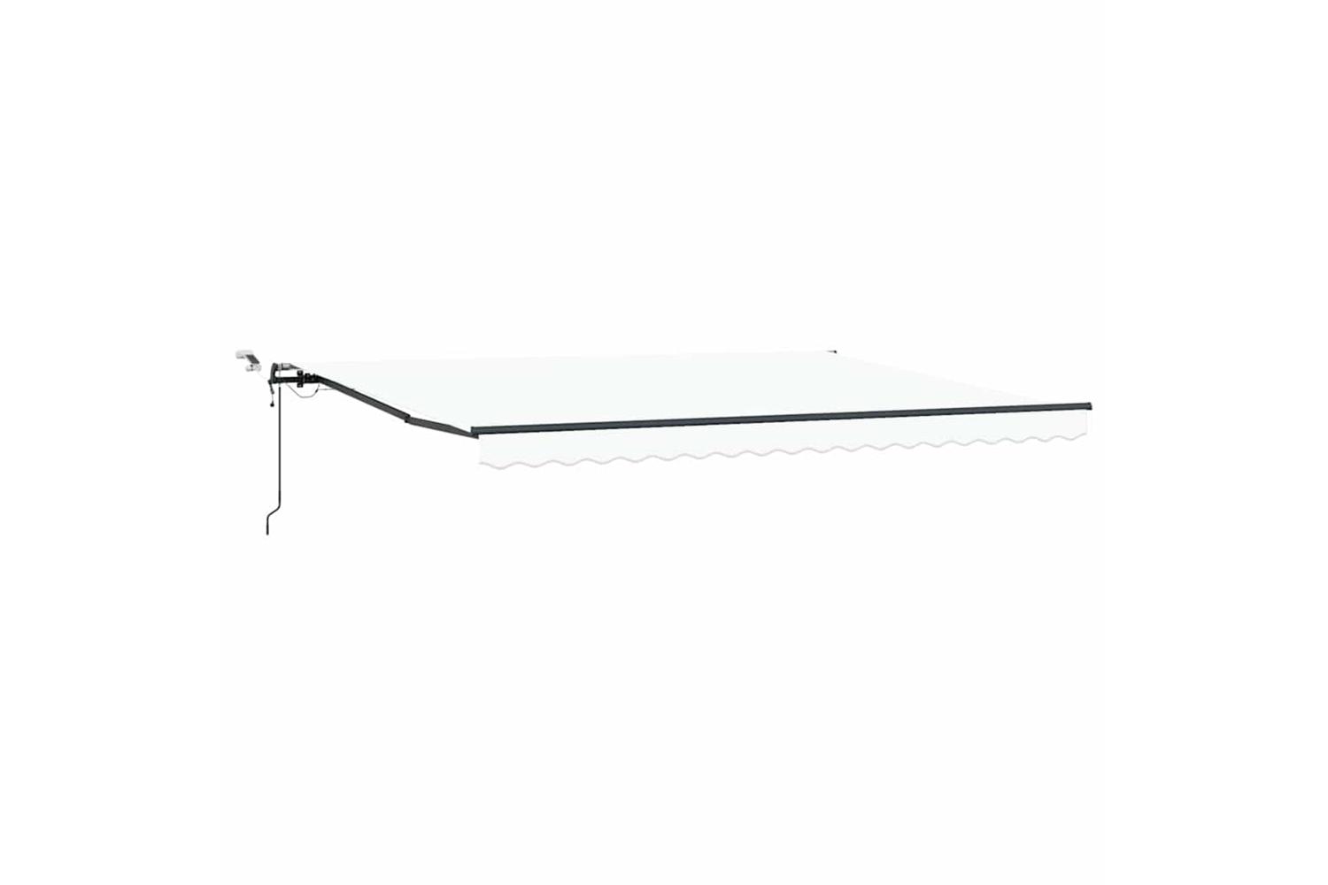 Vidaxl Retractable Awning With White 450 X 300 Cm Fabric