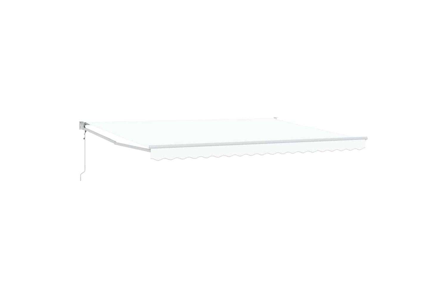 Vidaxl Awning Retractable White 45 X 3 M Polyester And Metal