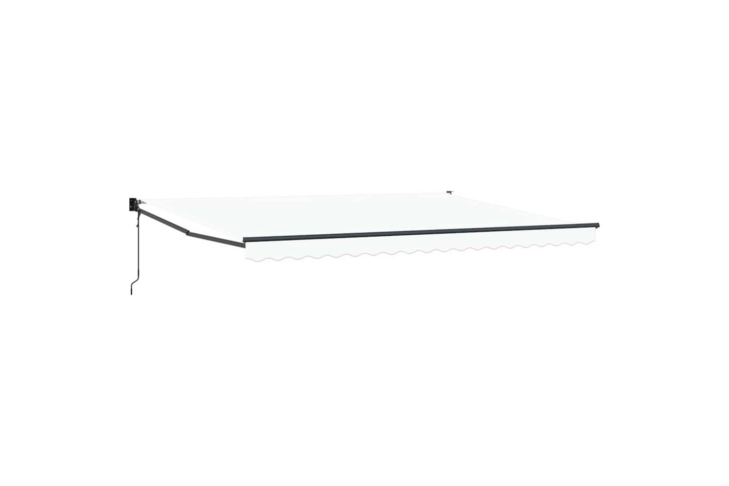 Vidaxl Awning Retractable White 45 X 3 M Polyester And Metal