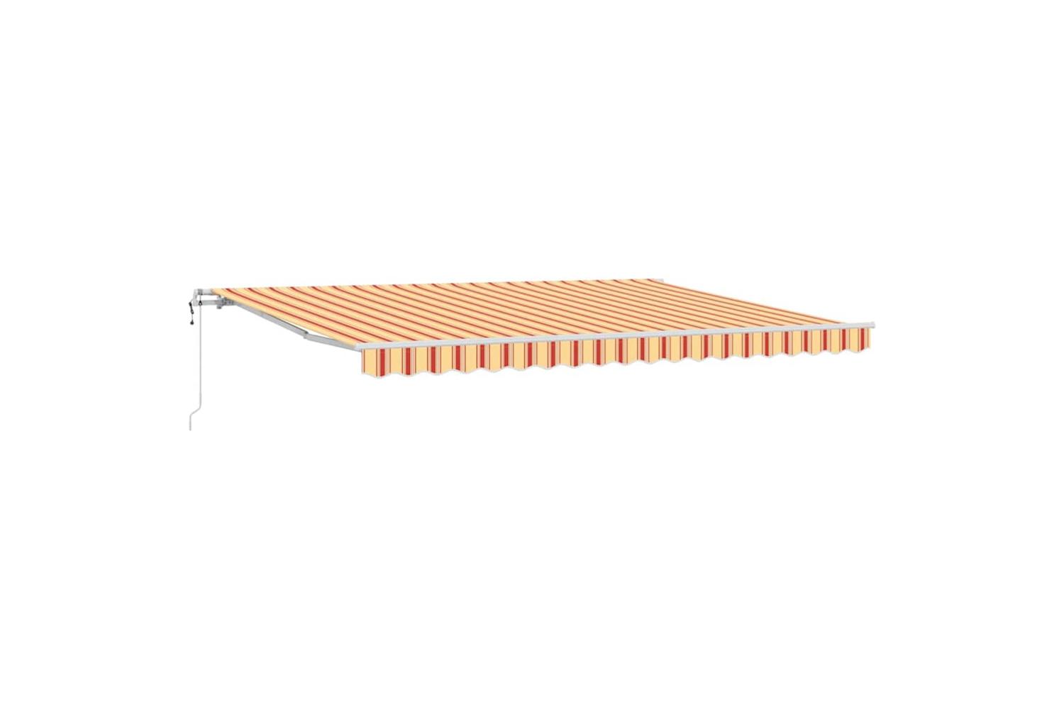 Vidaxl Retractable Awning 450 X 350 Cm Yellow And Orange