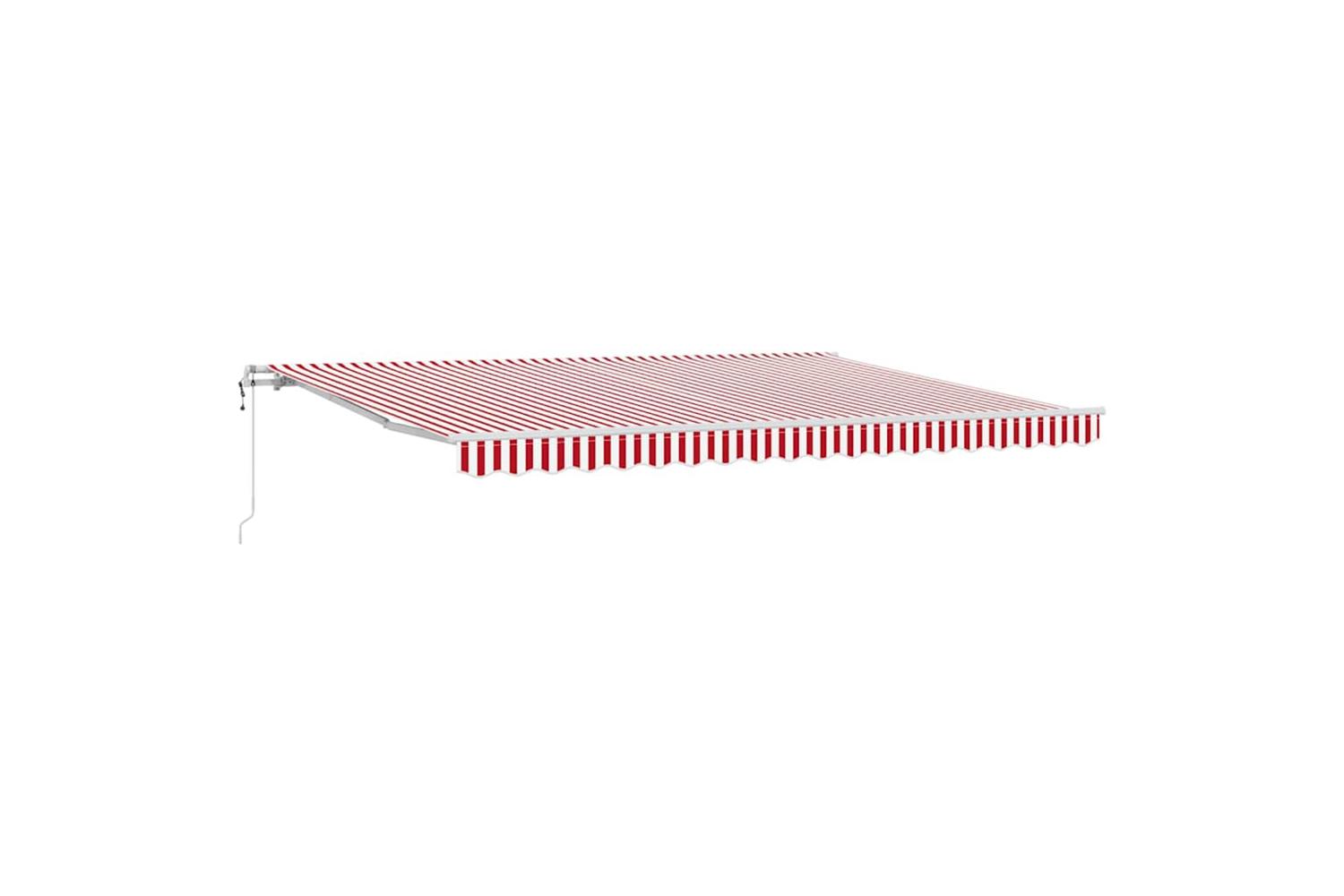 Vidaxl Retractable Awning 450 X 350 Cm Red And White