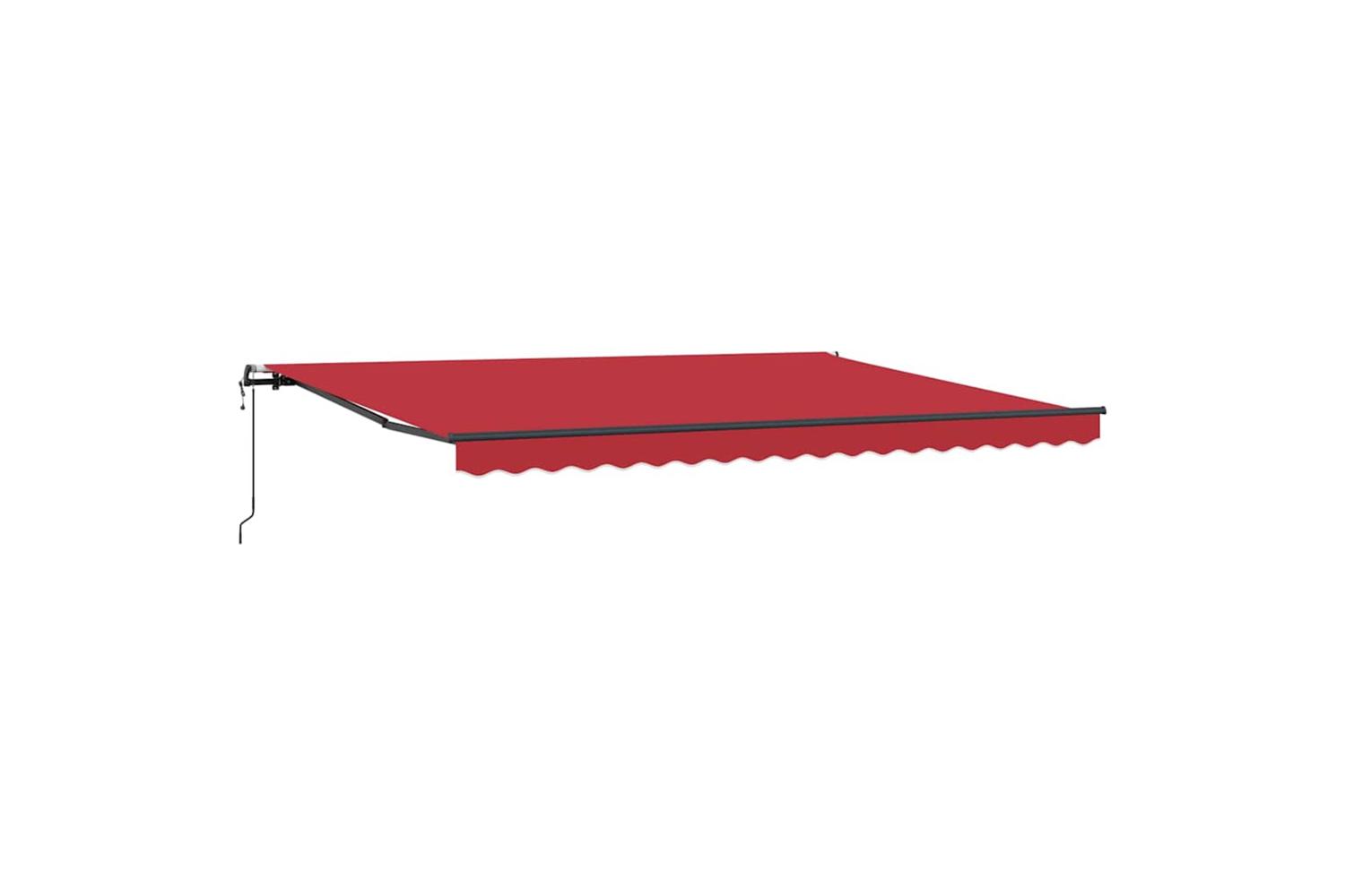 Vidaxl Retractable Awning Red 450 X 350 Cm Fabric
