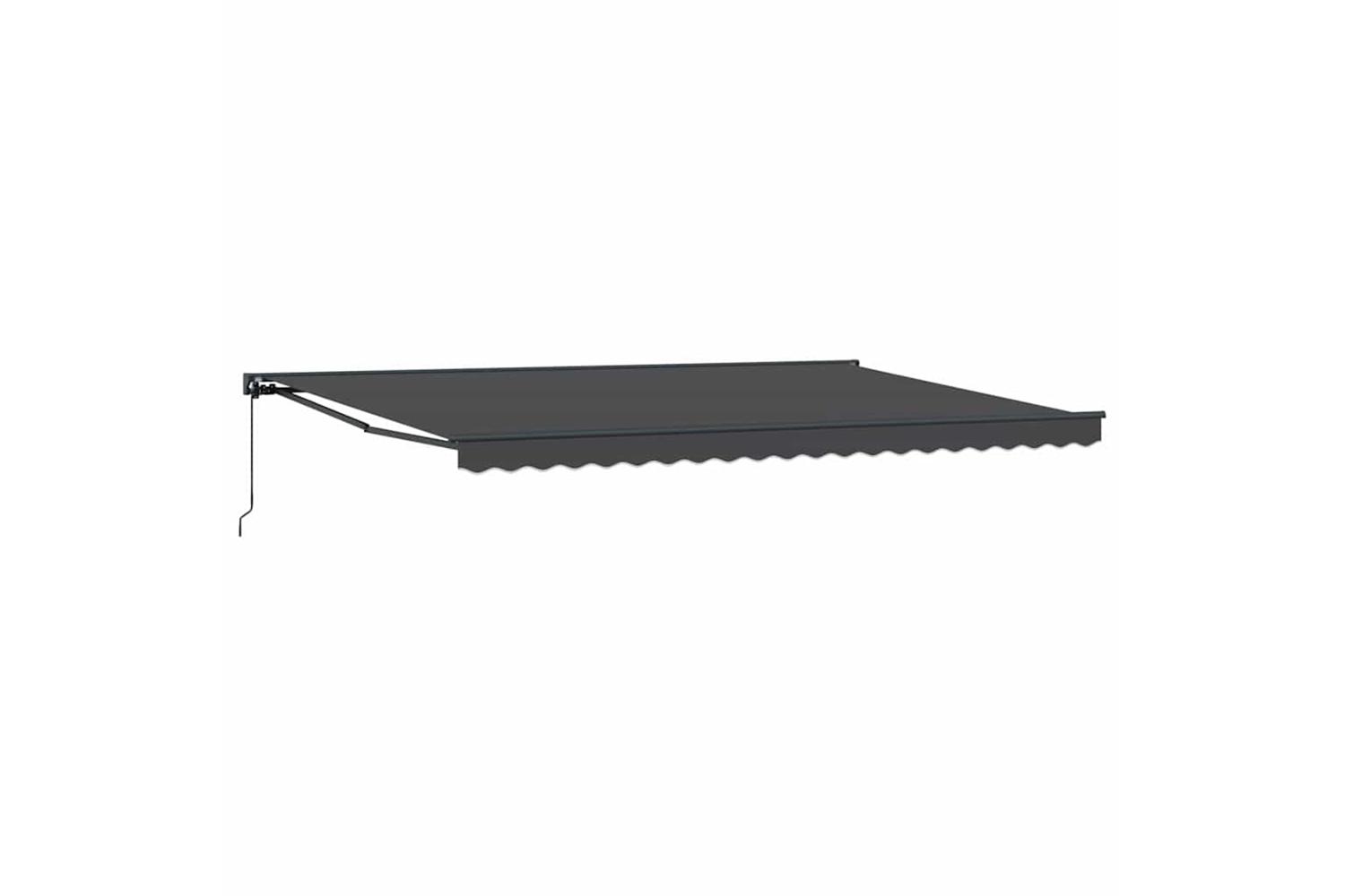 Vidaxl Retractable Awning Manual Anthracite 500x300 Cm Fabric