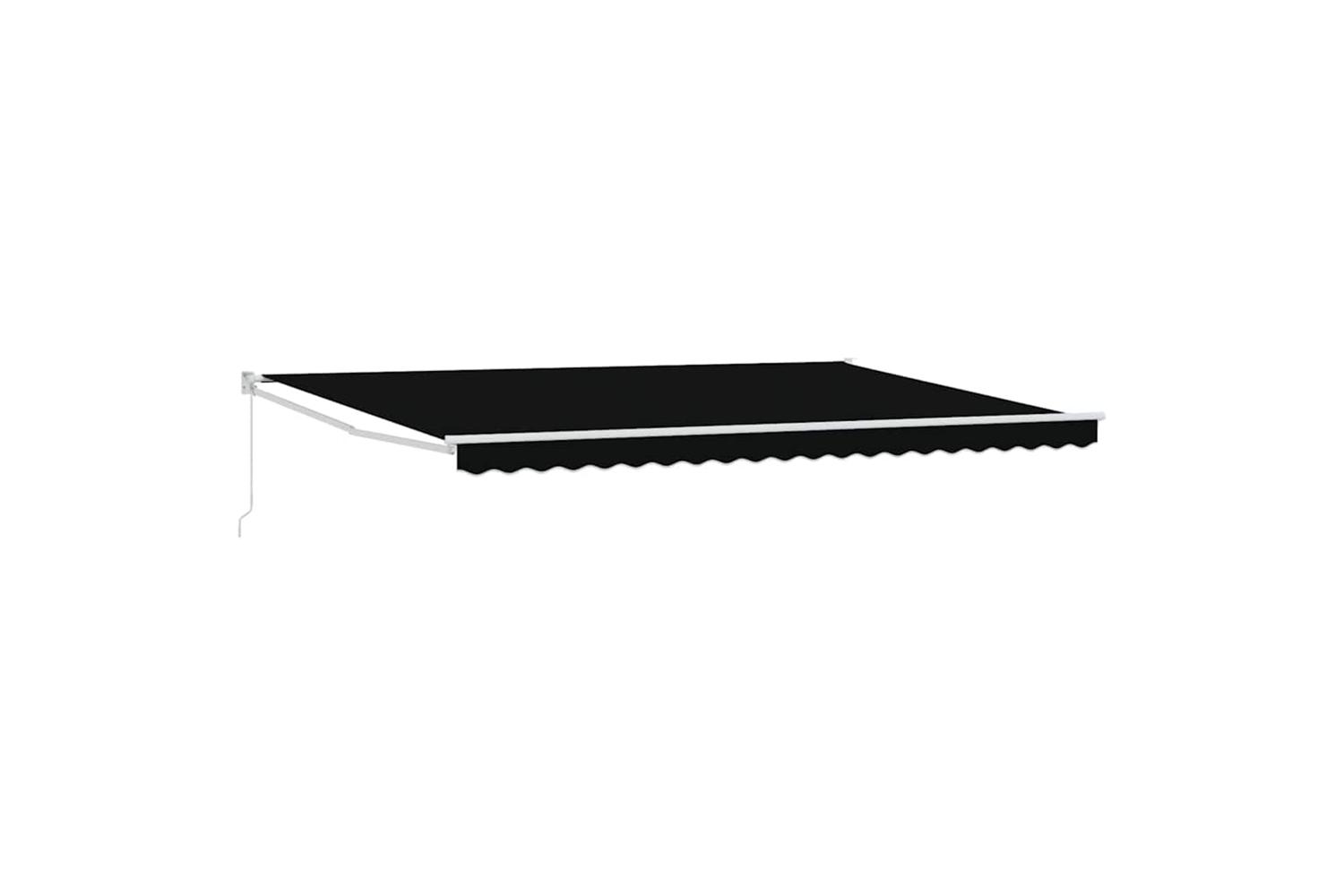 Vidaxl Retractable Awning Black 500 X 300 Cm Fabric And Metal