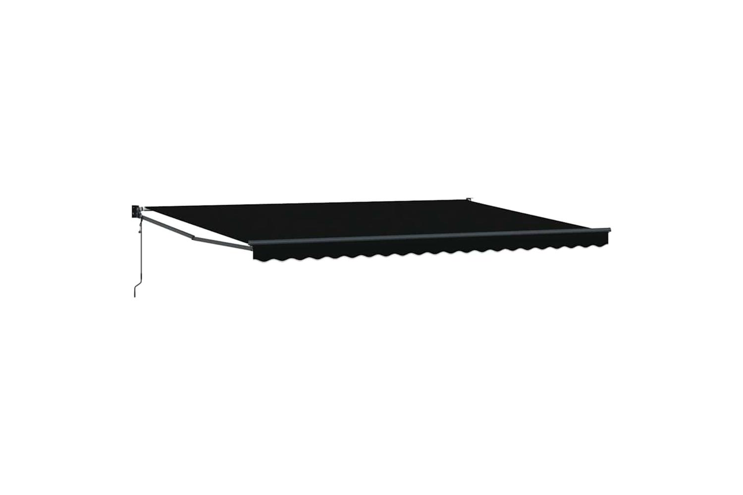 Vidaxl Retractable Awning Black 500 X 300 Cm Fabric And Metal