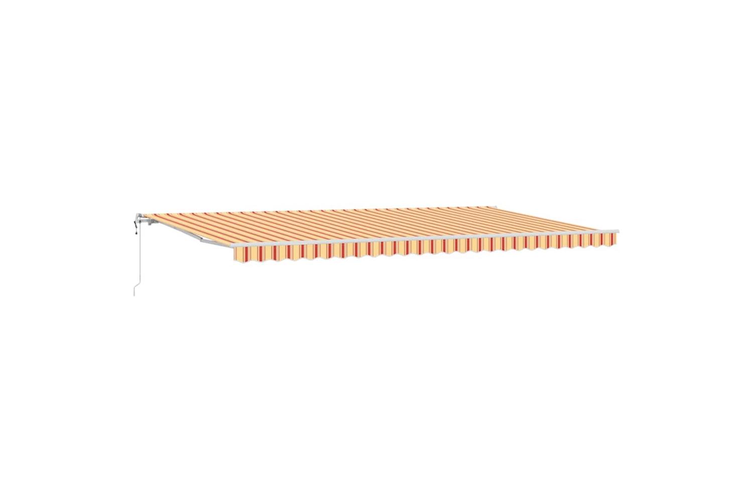 Vidaxl Retractable Awning 600 X 300 Cm Yellow And Orange