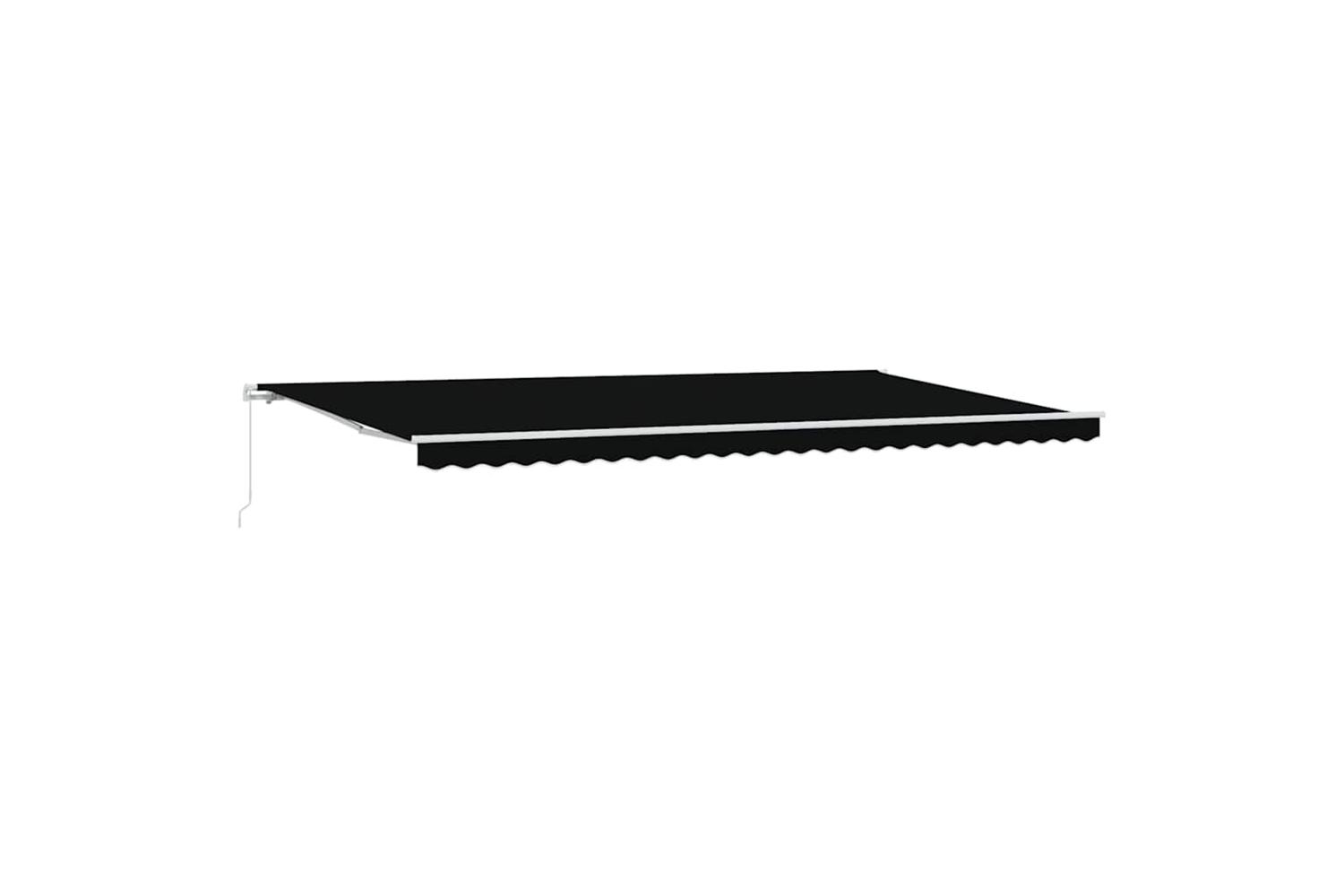 Vidaxl Retractable Awning Black 600 X 300 Cm Polyester And Metal