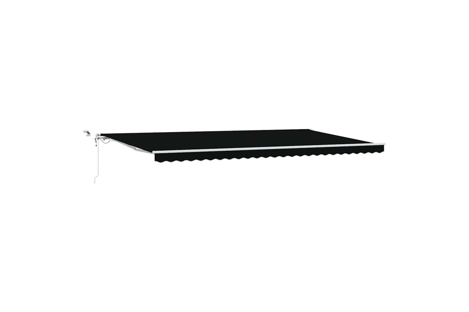 Vidaxl Retractable Awning Black 600 X 300 Cm Fabric And Metal