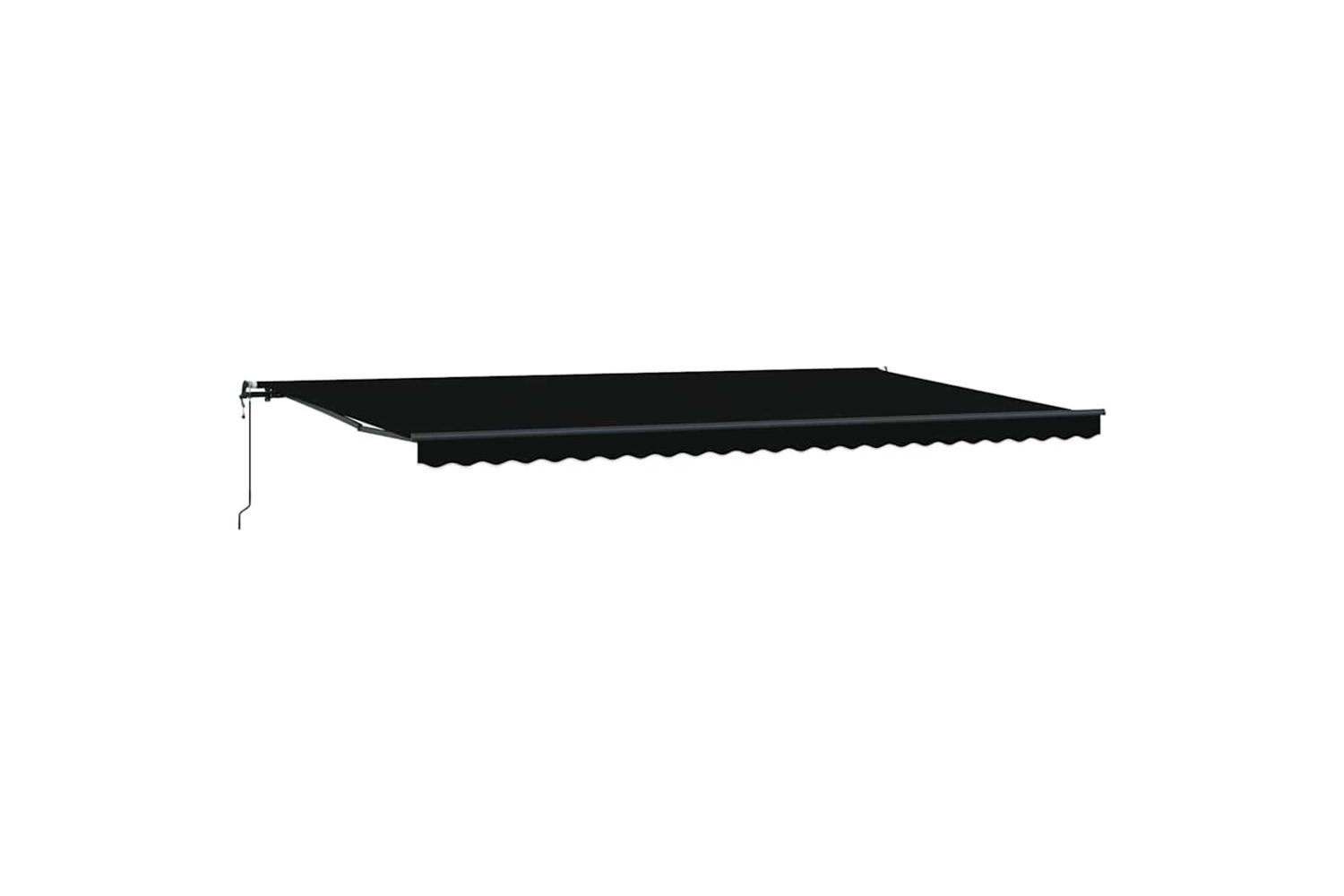 Vidaxl Retractable Awning Black 600 X 300 Cm Fabric
