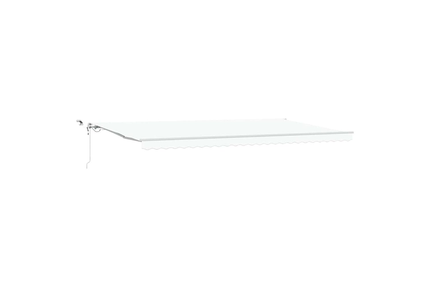 Vidaxl Retractable Awning White 600 X 300 Cm Fabric And Metal