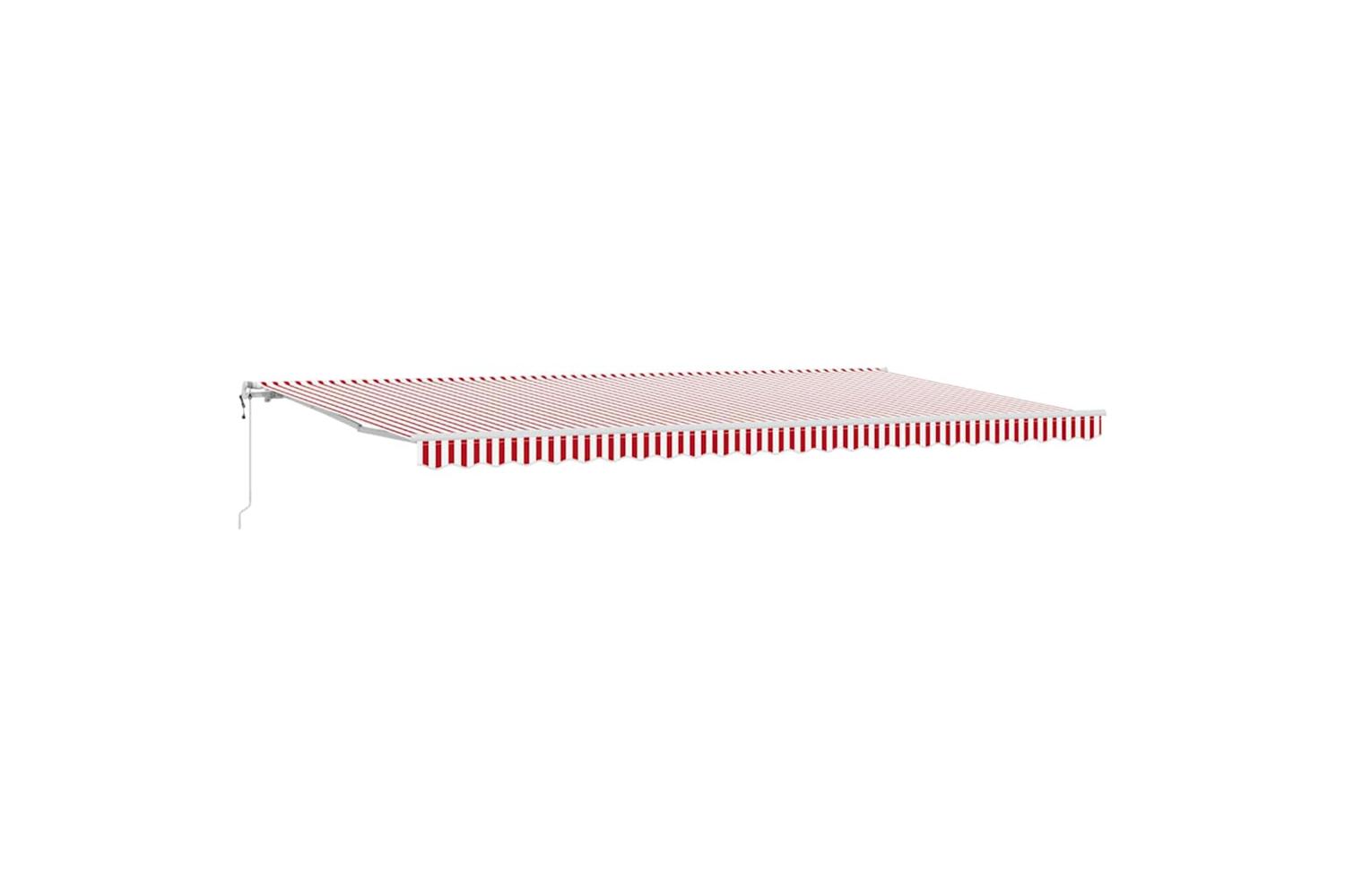 Vidaxl Retractable Awning 600 X 350 Cm Red And White
