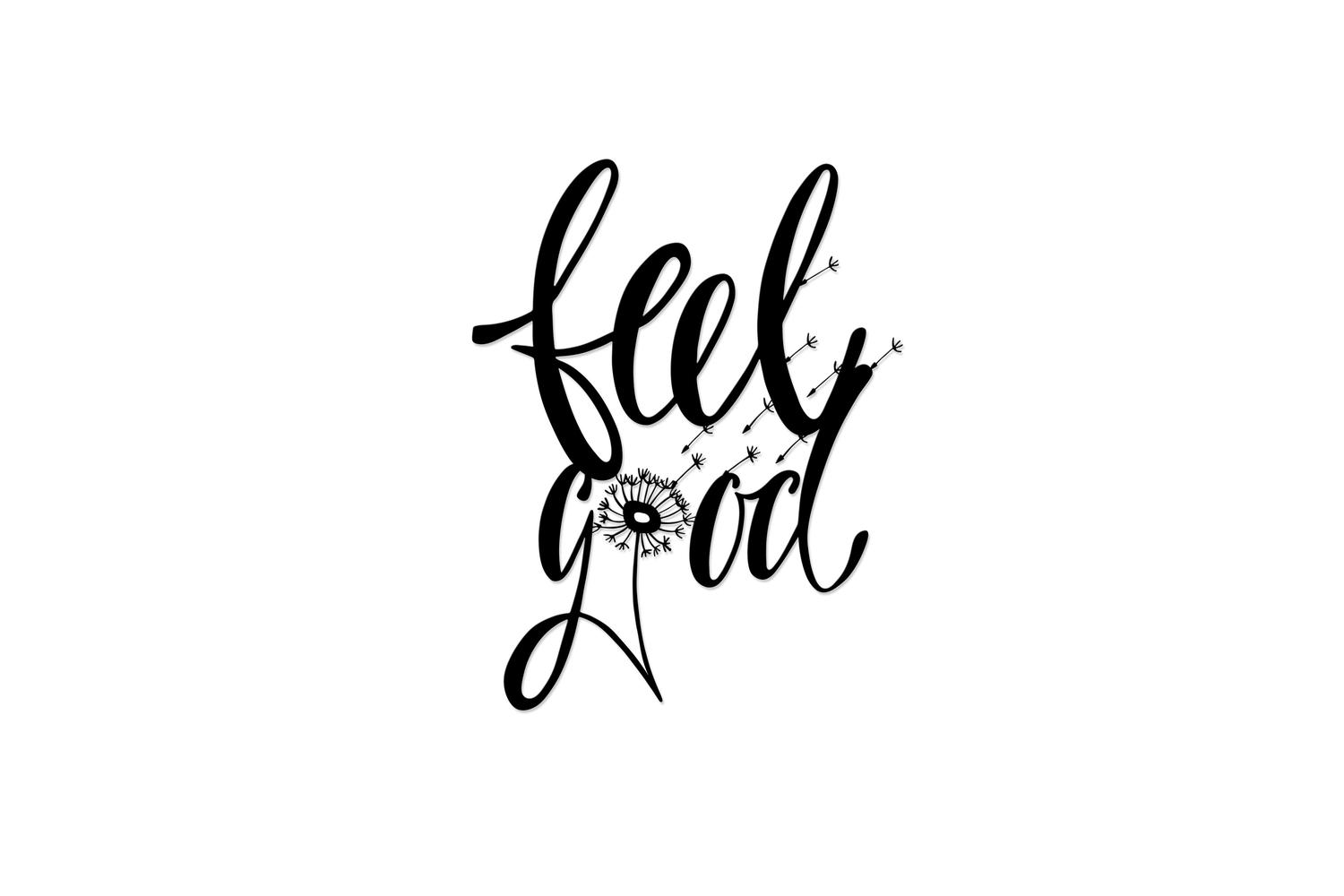 Decortie | Feel Good Metal Wall Art | Black | 60 x 47 cm