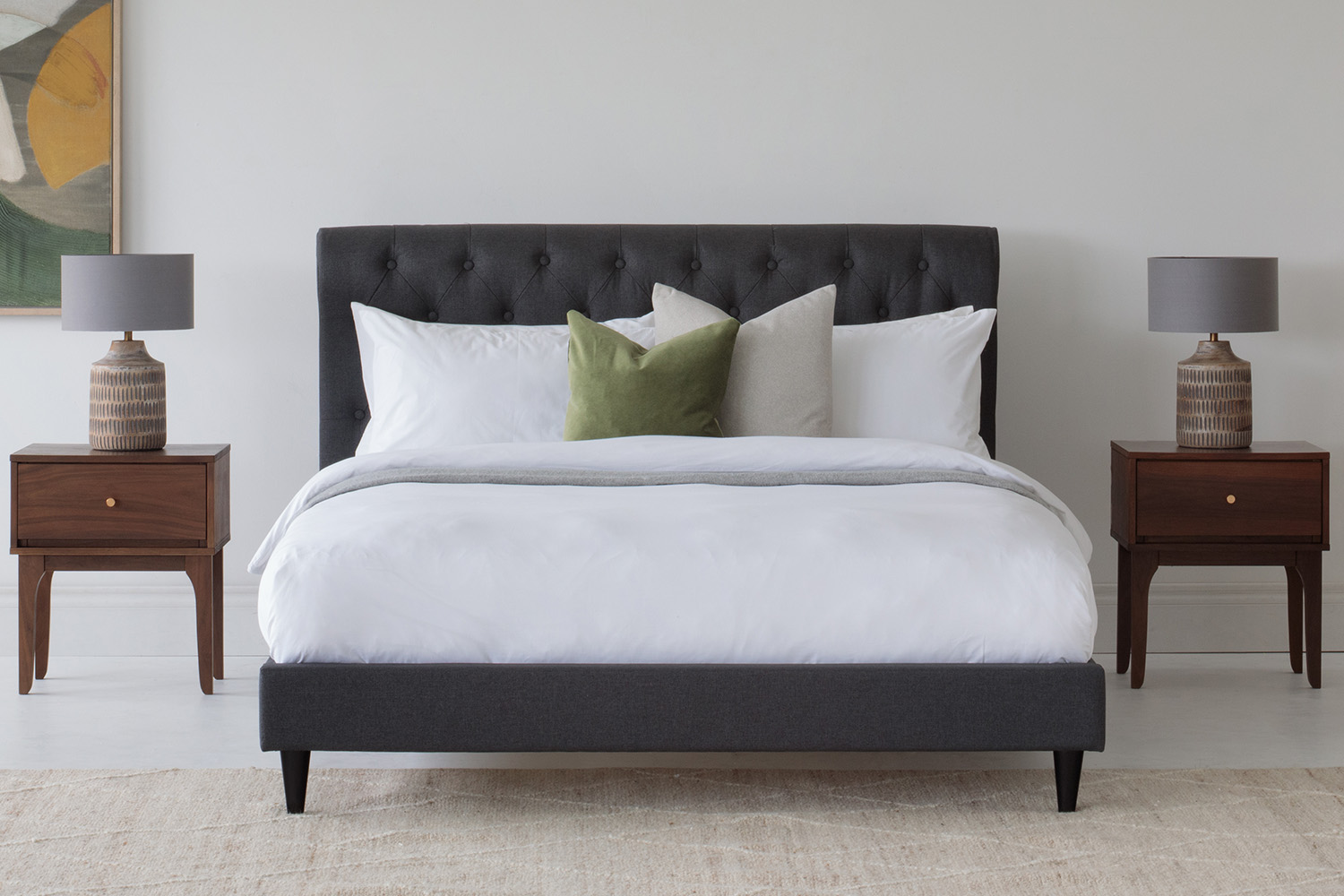 Bordeaux Bed Frame | Double | 4ft6 | Grey