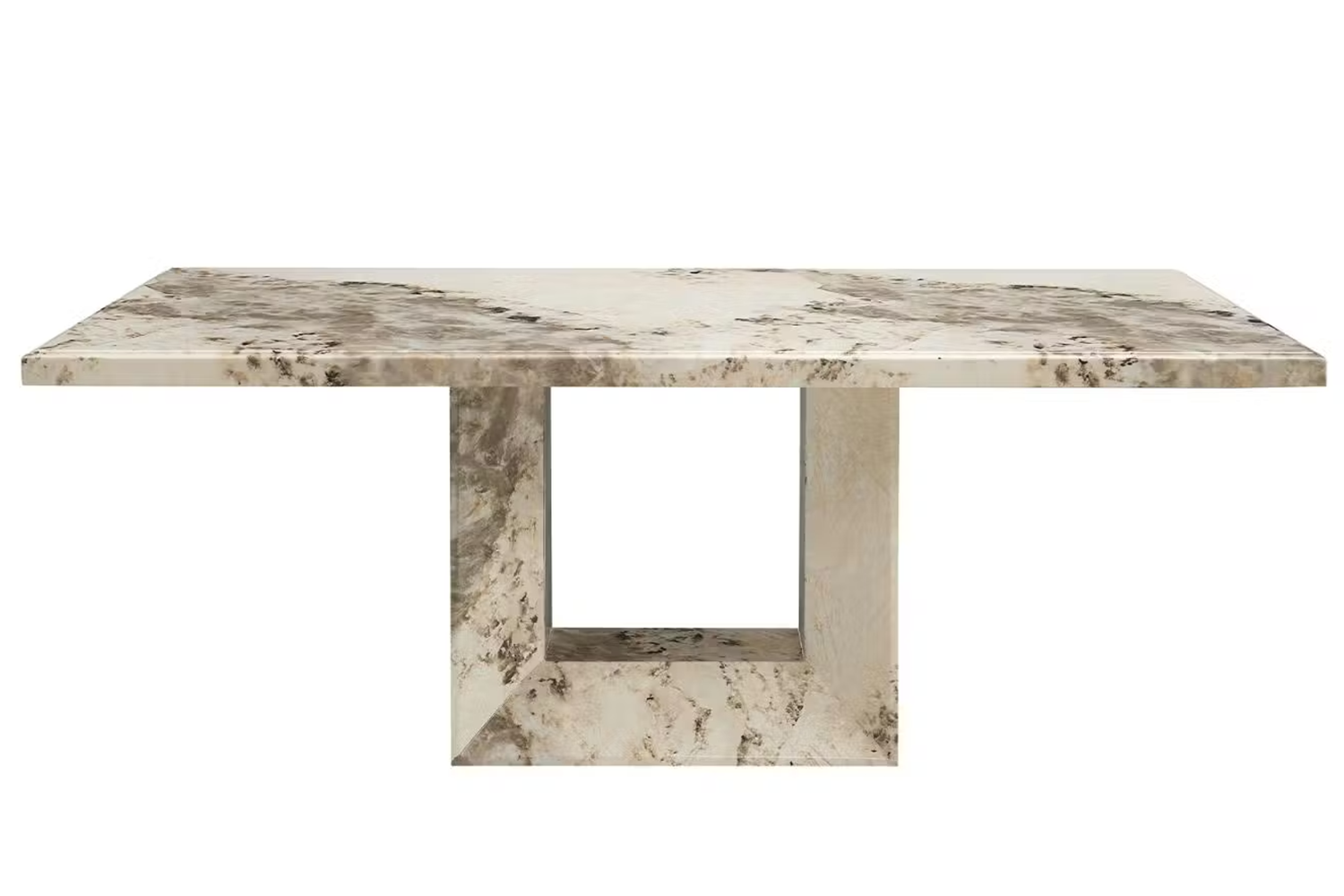 Canova Rectangular Dining Table | Large | Mottled Mocha