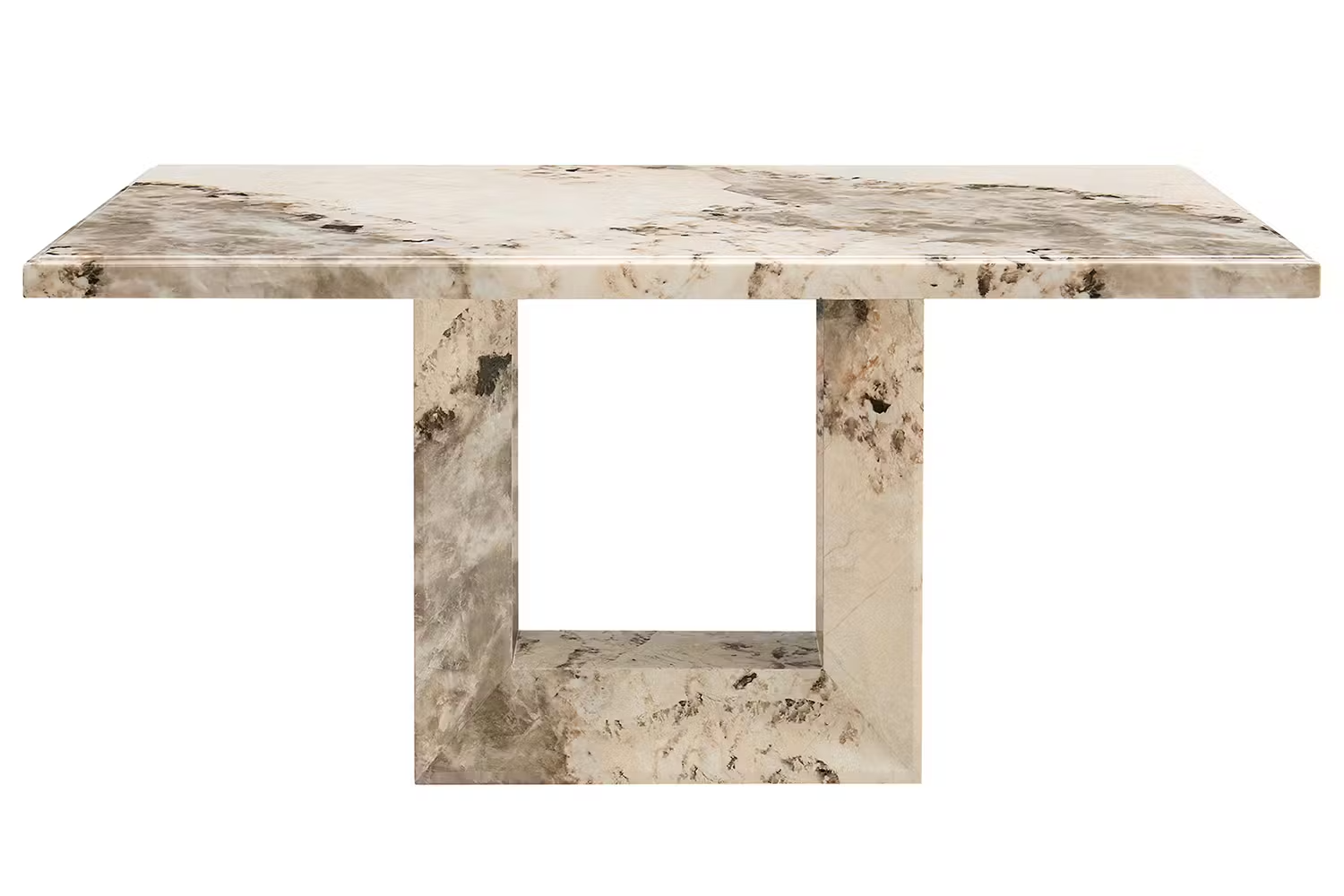 Canova Rectangular Dining Table | Small | Mottled Mocha