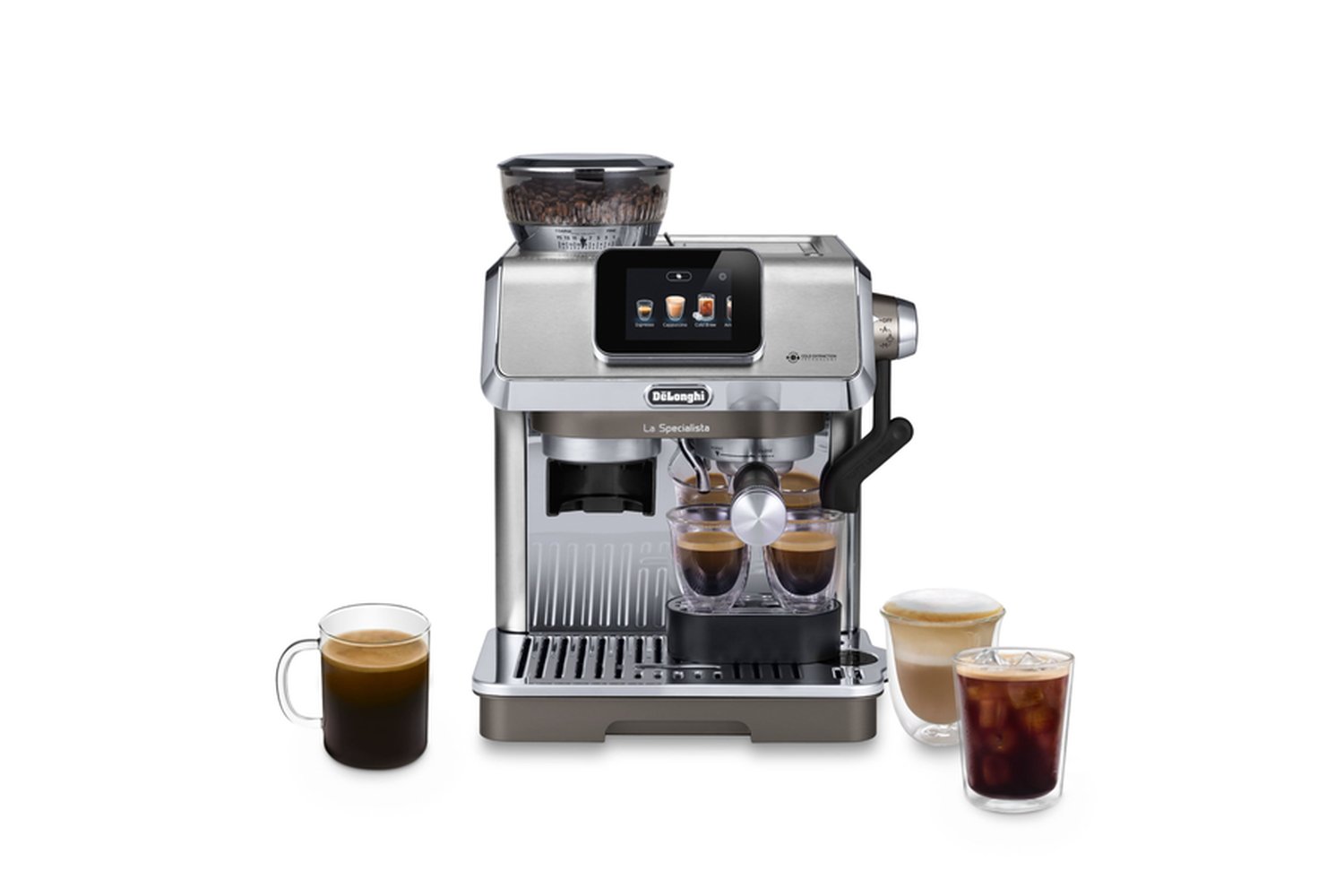 De'Longhi La Specialista Touch Bean-to-Cup Espresso Coffee Machine | EC9455.M | Stainless Steel