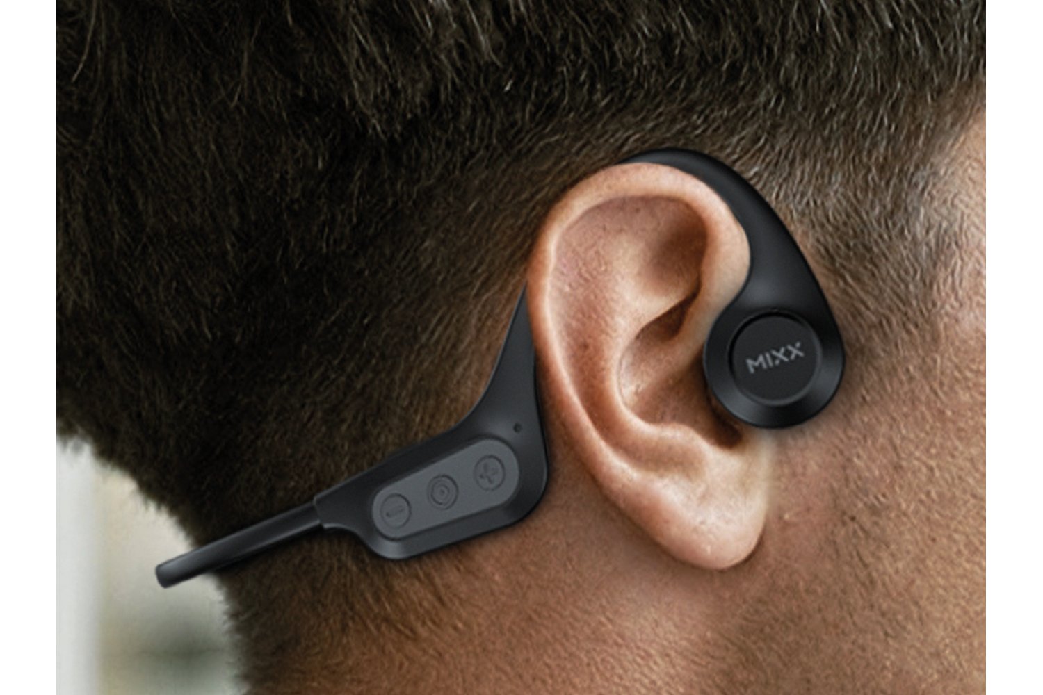 Mixx Resonate Open Ear Bone Conduction Wireless Headphones | SBSP-BC-BK-502