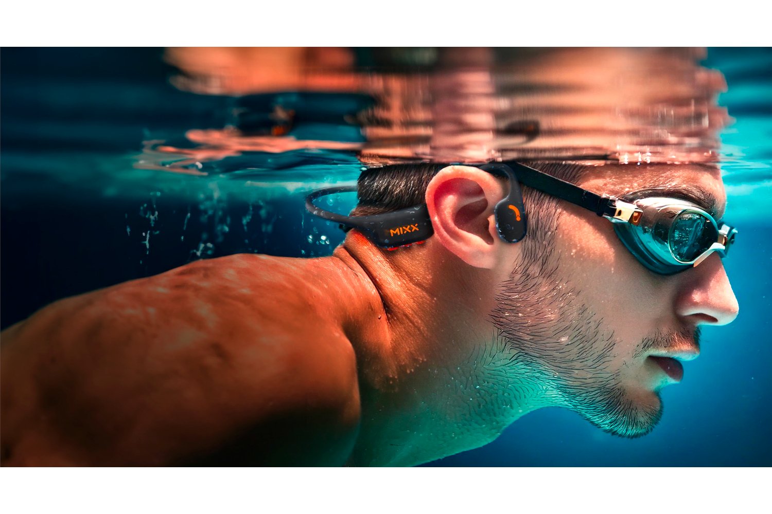 Mixx Resonate Pro Bone Conduction Open-Ear Wireless Headphones | MRES-PR-BK-511