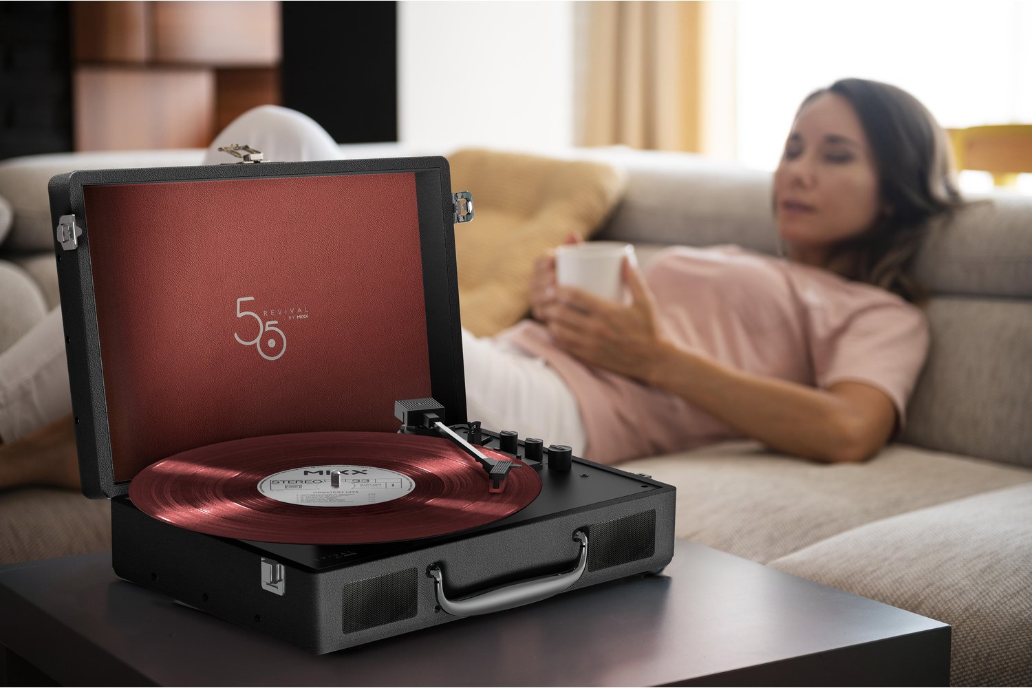 Mixx Revival 55 Vinyl Record Player | MRRP-55-BK-460 | Black