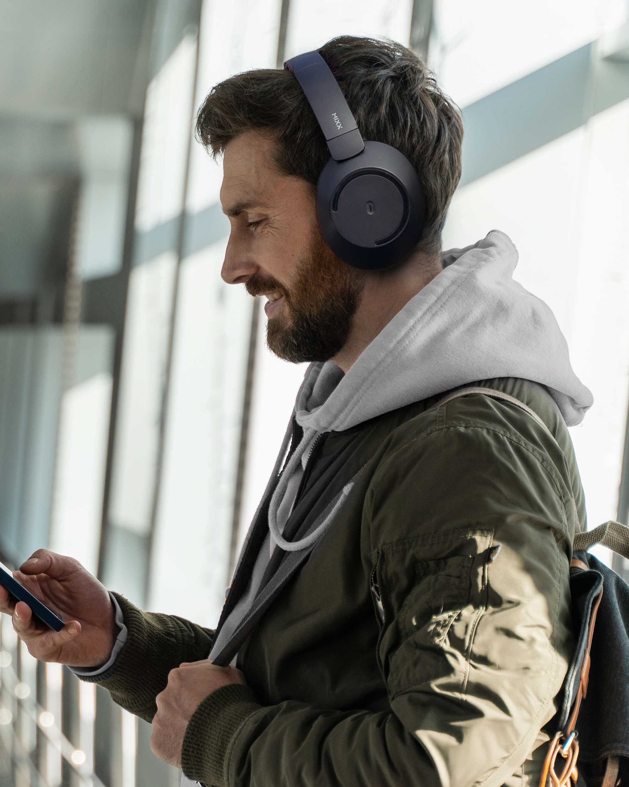 Mixx StreamQ C2 Over-Ear Wireless Headphones | SQC2BKBK332 | Black