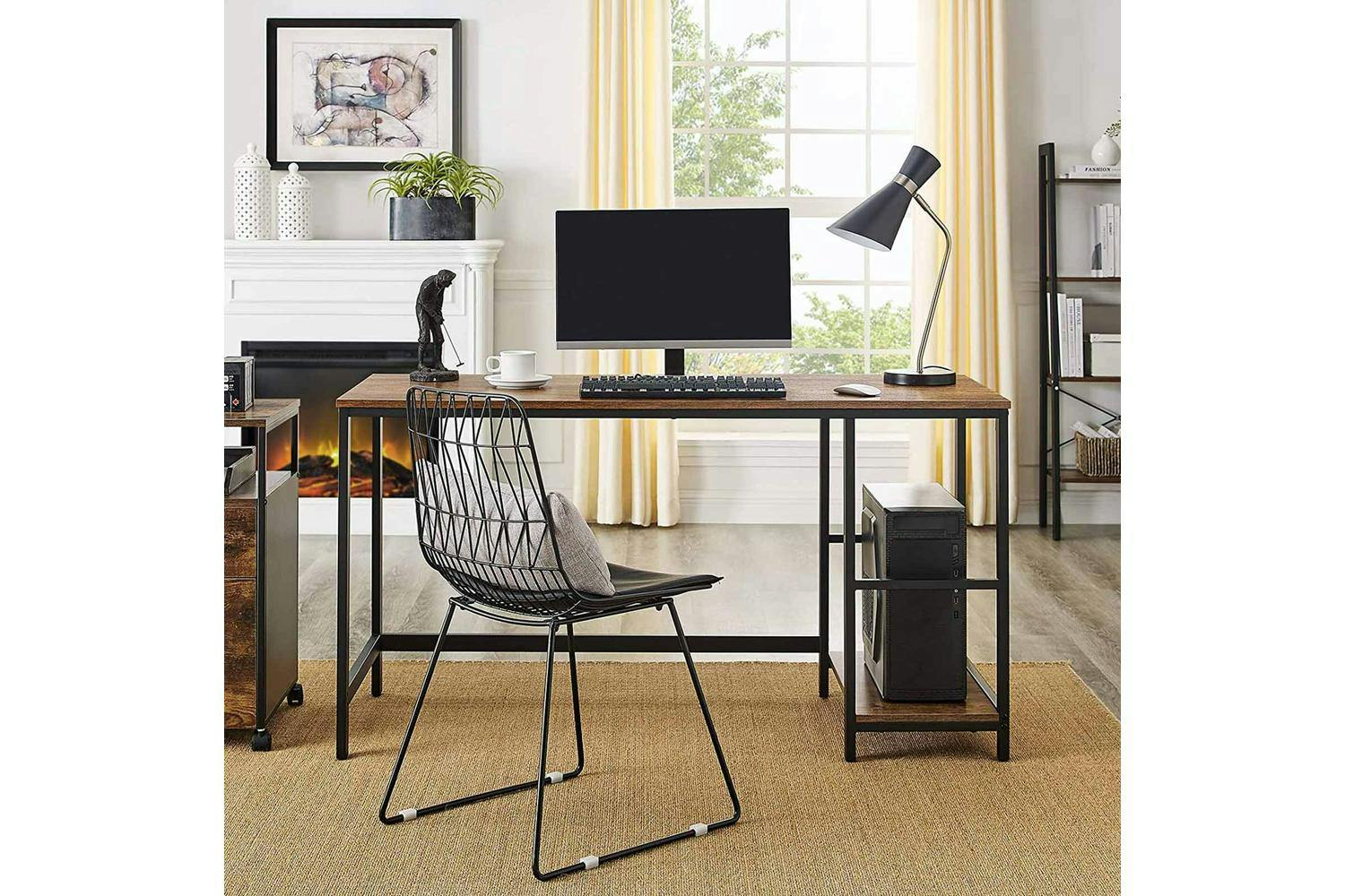 Vasagle Computer Desk | Particleboard And Steel | 140 X 60 Cm