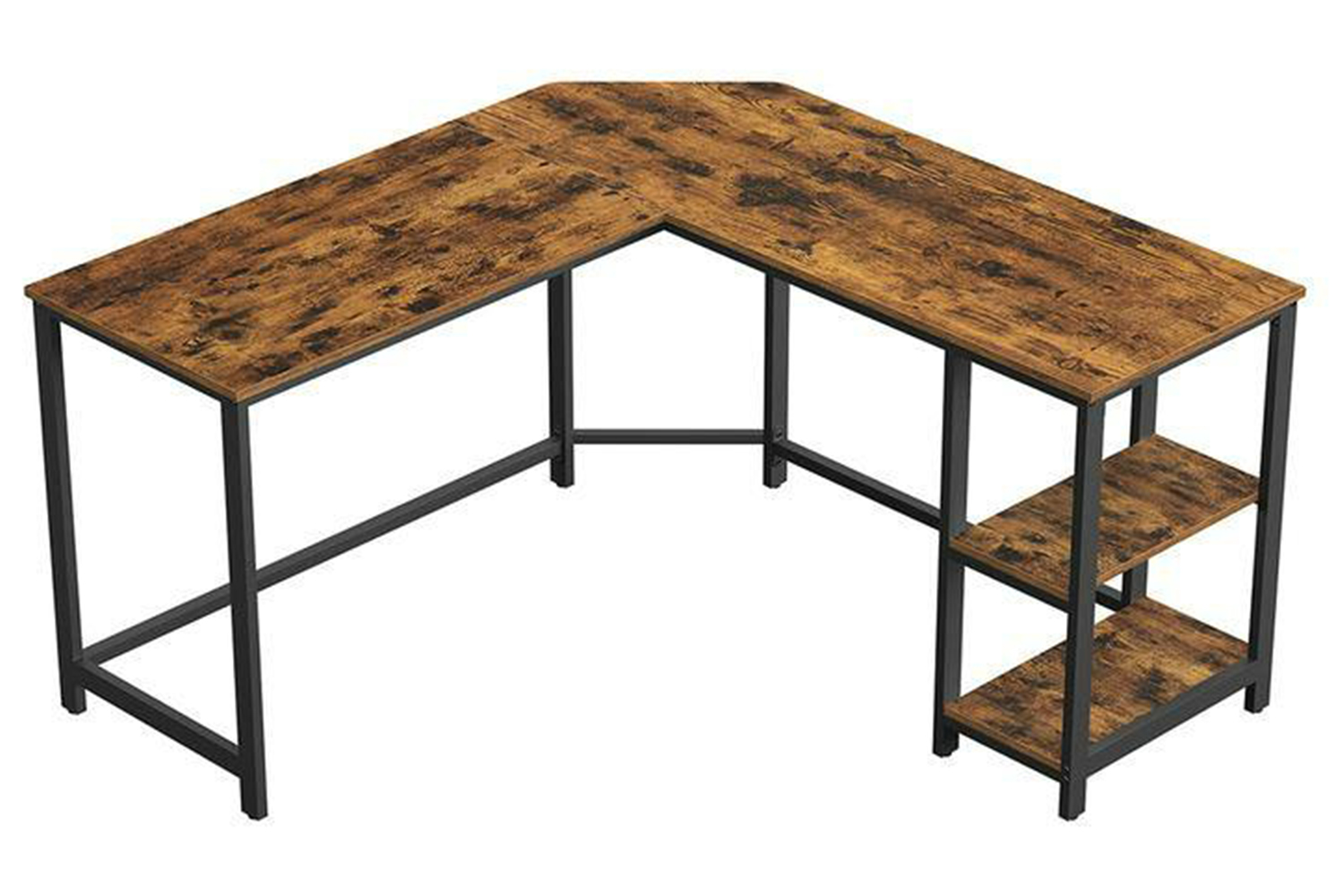 Computer Desk | Home Office Desk | Particleboard And Steel | 138 X 138 Cm