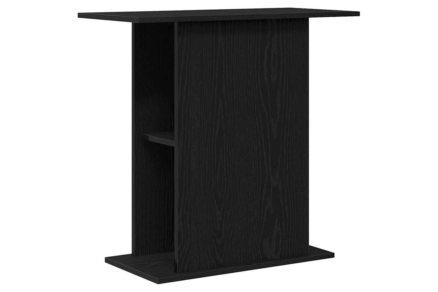 Vidaxl Aquarium Stand Black Oak 75x36x725 Cm Engineered Wood