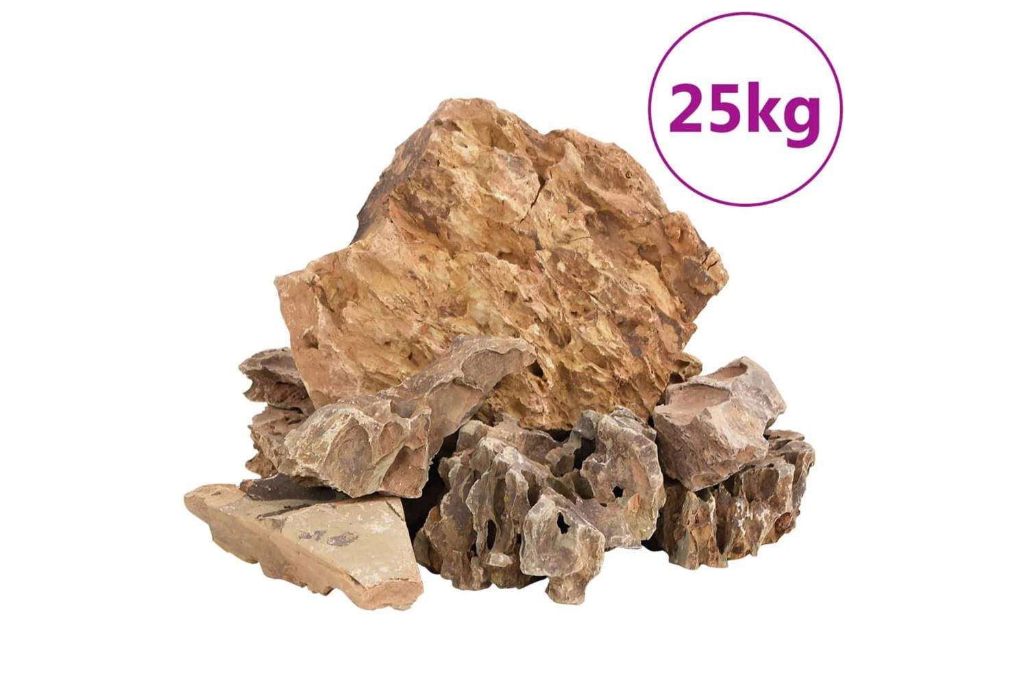 Vidaxl Dragon Stones 25 Kg Brown 5-30 Cm