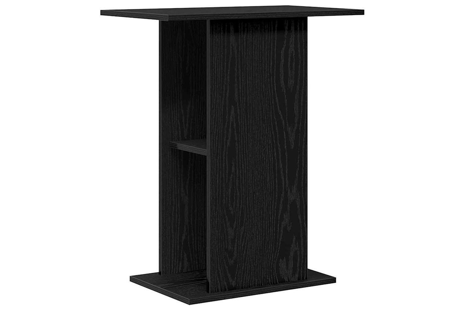 Vidaxl Aquarium Stand Black Oak 605x36x725 Cm Engineered Wood
